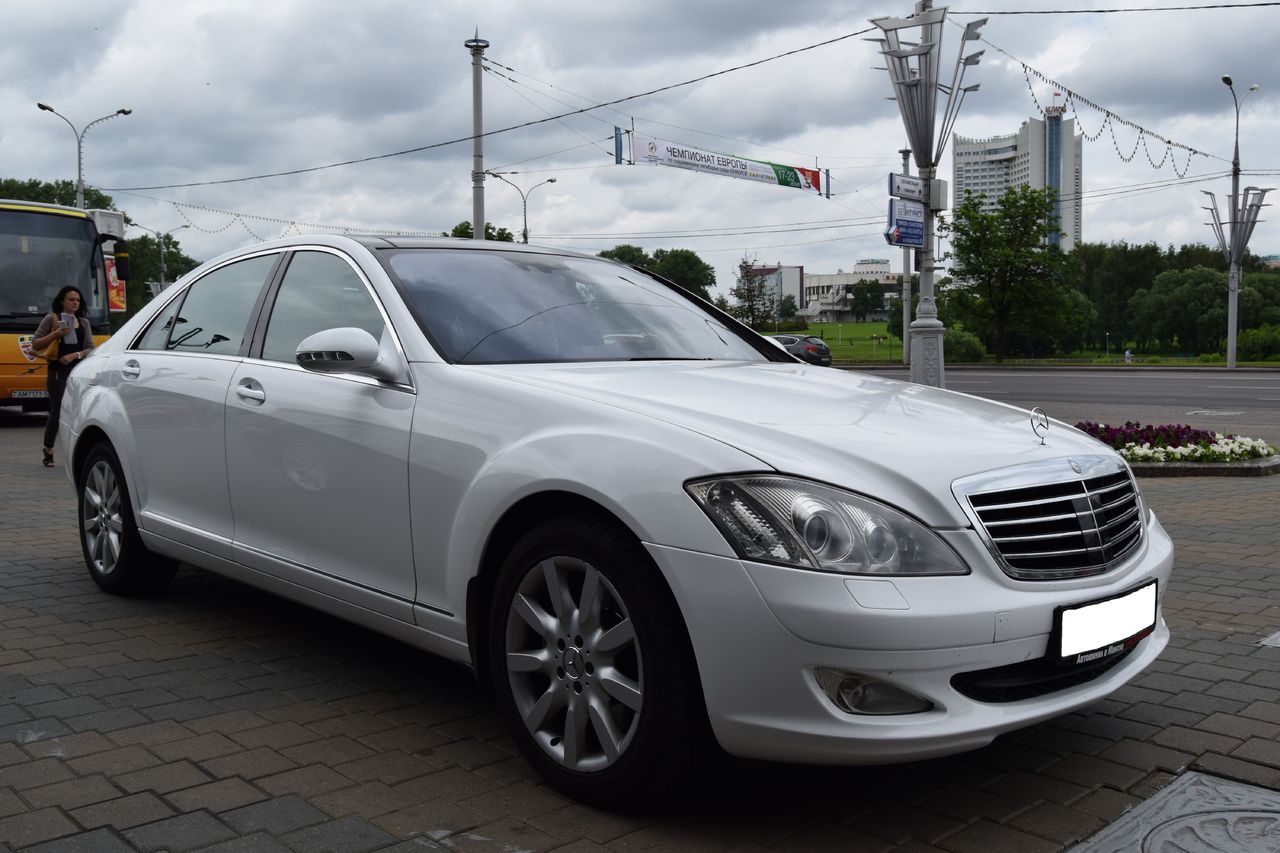 Mercedes W221 Long, белый